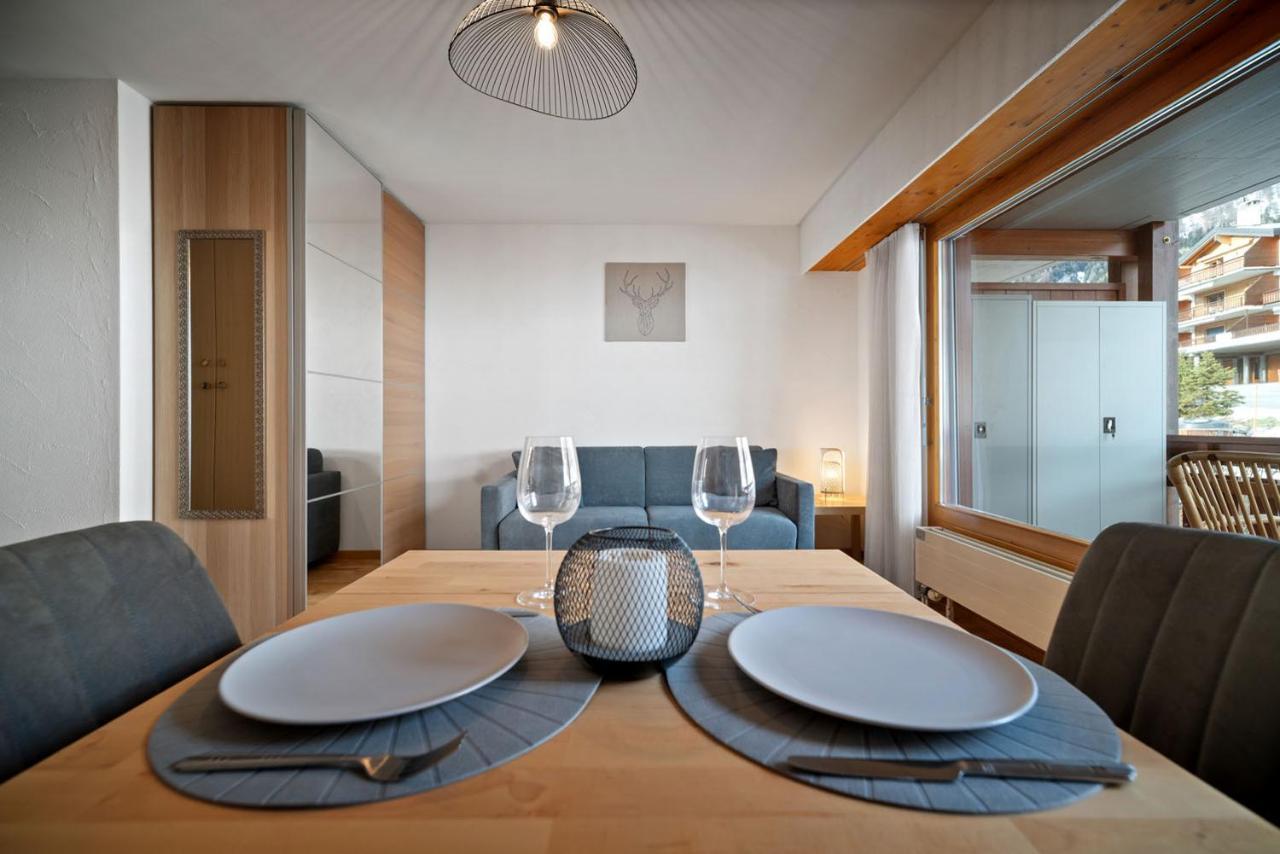 Charmant Studio Renove Situe Dans Les Bains D'Ovronnaz, Immeuble Les Sources Exterior foto
